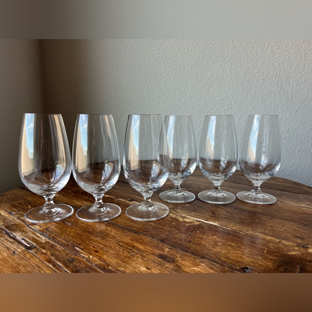 Set of 6. Spiegelau Short Stemmed Crystal glasses